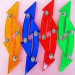 Ανακλαστήρας διπλό βέλος τροχού ποδηλάτου σετ 2 τεμ OEM