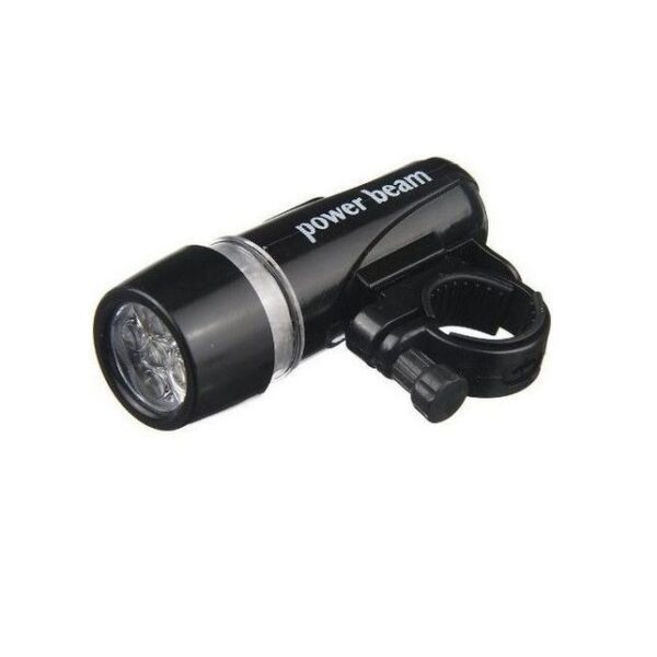 Φακός ποδηλάτου με 5 led μαύρο OEM