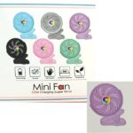 Επαναφορτιζόμενος μίνι ανεμιστήρας με κλιπ μωβ 2628-10 OEM