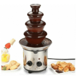 Fondue συντριβάνι σοκολάτας με 4 επίπεδα 1000gr Ασημί OEM