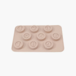 Φόρμα ζαχαροπλαστικής για σοκολατάκια από σιλικόνη 9 Θέσεων αριθμοί 14x9.50εκ. OEM