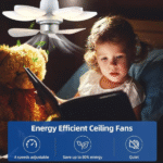 Λάμπα οροφής - ανεμιστήρας λευκό E27 LED με τηλεχειριστήριο OEM