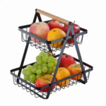 Μεταλλική φρουτιέρα πάγκου 2 επιπέδων OEM