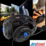 Ακουστικά κεφαλής με μικρόφωνο Gaming On Ear PS4, X ONE, PC, ANDOWL 0555 Andowl
