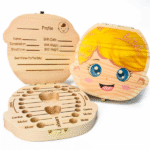 Ξύλινη θήκη αποθήκευσης δοντιών για κορίτσι "πριγκίπισσα" OEM