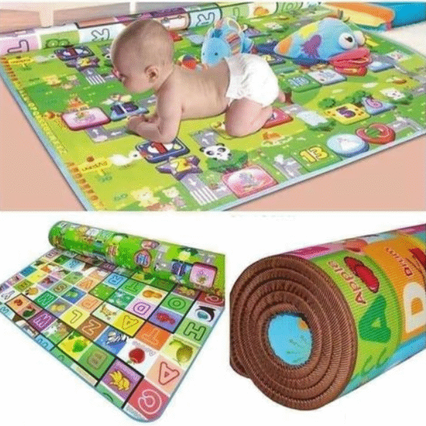 Παιδικό χοντρό μαλακό 8mm ισοθερμικό χαλί δραστηριοτήτων διπλής όψης Playmat μεγάλο 1.80 x 1.50cm 8185 OEM