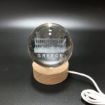 Διακοσμητικό φωτάκι μίνι σε σφαίρα "Παρθενώνας" 6cm OEM