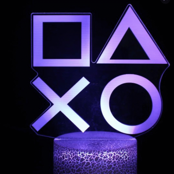 Τρισδιάστατο 3D επιτραπέζιο φωτιστικό icons με χειριστήριο OEM