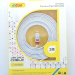 Καλώδιο φόρτισης USB 3 μέτρων με Lightning QY-C069C ANDOWL Andowl
