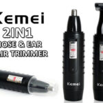 Επαναφορτιζόμενο trimmer αποτρίχωσης αυτιών - μύτης - φαβορίτας ΚΕΜΕΙ ΚΜ-9688 8135 OEM