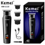 Επαναφορτιζόμενη ξυριστική κουρευτική μηχανή KM-1113 KEMEI KEMEI