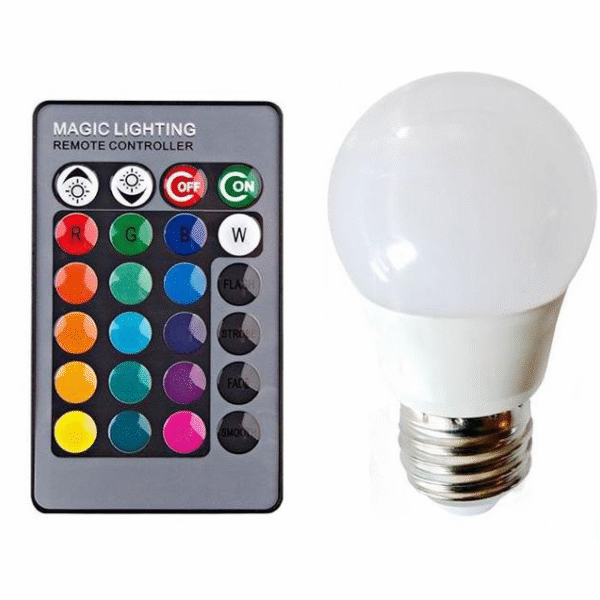 Λάμπα LED 3W με τηλεχειριστήριο και dimmer OEM