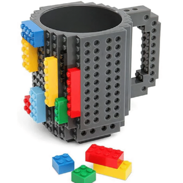 Πλαστική κούπα βάση για τουβλάκια κατασκευών γκρι OEM