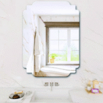 Αυτοκόλλητος ορθογώνιος καθρέφτης τοίχου 200x300mm 1 τεμ OEM