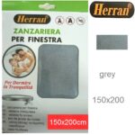 Σήτα εντόμων παραθύρου με ταινία Velcro 150x200cm γκρι Herran HERRAN