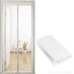 Σίτα - κουρτίνα με μεγάλους μαγνήτες 120x220cm λευκή OEM