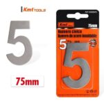 Αυτοκόλλητος ανοξείδωτος μεταλλικός αριθμός Νο 5  75mm 9368063 OEM