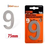 Αυτοκόλλητος ανοξείδωτος μεταλλικός αριθμός Νο 9  75mm 9368067 OEM