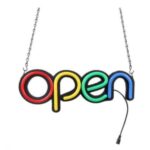 Φωτιζόμενη πινακίδα με led "OPEN" 40 x 15cm OEM