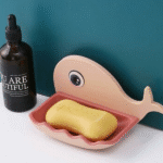 Επιτοίχια σαπουνοθήκη Φάλαινα ροζ 20680 OEM