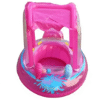 Βρεφικό σωσίβιο Θαλάσσιος Κόσμος με κάθισμα και σκίαστρο ροζ 1504 OEM