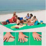 Ψάθα παραλίας που διώχνει την άμμο  150 x 200cm πράσινη OEM