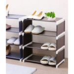 Μίνι πτυσσόμενη μονόχρωμη παπουτσοθήκη 4 ράφια, καφέ 36132-30 OEM