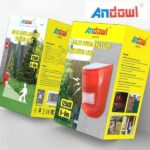 Ηλιακός συναγερμός με ανιχνευτή κίνησης και προειδοποιητικό φως Q-A223 ANDOWL Andowl