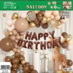 Σετ μπαλονιών γενεθλίων 84 τεμάχια QQL-523 OEM