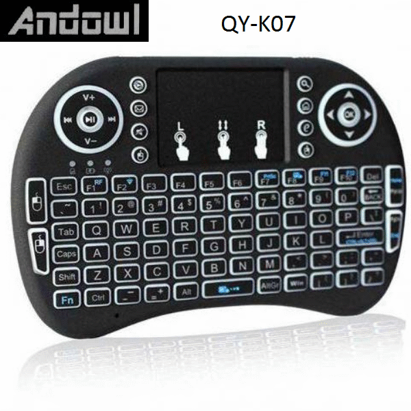 Επαναφορτιζόμενο, ασύρματο πληκτρολόγιο LED QY-K07 ANDOWL Andowl