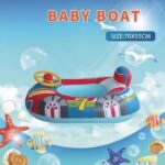 Βρεφικό σωσίβιο αγωνιστικό αυτοκινητάκι με τιμόνι μπλε 70x55cm OEM