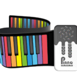 Επαναφορτιζόμενο ευλύγιστο πολύχρωμο πιάνο αφής με 49 πλήκτρα - Rainbow piano OEM