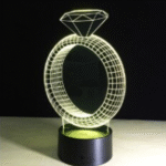 Τρισδιάστατο 3D επιτραπέζιο φωτιστικό δαχτυλίδι OEM