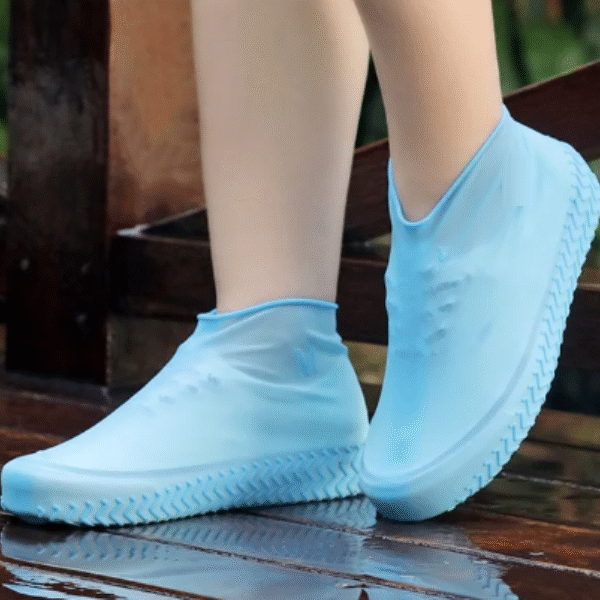 Αδιάβροχα καλύμματα παπουτσιών από σιλικόνη παιδικά θαλασσί  Νο 30-34 0518 OEM