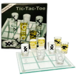 Παιχνίδι τρίλιζα με σφηνάκια και γυάλινο ταμπλό 10 τεμάχια OEM