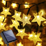 Ηλιακά φωτάκια κήπου αστεράκια 30Led 8 προγράμματα, ζεστό λευκό 18779-51 OEM