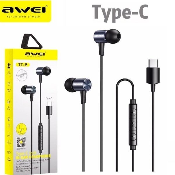 Ακουστικά Handsfree In-Ear Awei TC-2 Type-C AWEI