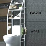 Ραφιέρα τουαλέτας από ανοξείδωτο ατσάλι λευκό 8110 OEM