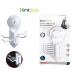 Κρεμάστρα πετσέτας με βεντούζα και 5 γάντζους λευκή 5200774 OEM