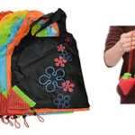 Επαναχρησιμοποιούμενες οικολογικές τσάντες για ψώνια - πουγκί "φράουλα" 34x34 εκ OEM