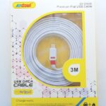 Καλώδιο φόρτισης USB 3 μέτρων με Type-C QY-C069B ANDOWL Andowl