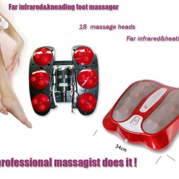 Ισχυρή συσκευή μασάζ Shiatsu ποδιών με θέρμανση υπερύθρων - Far-infrared & kneading foot massager OEM