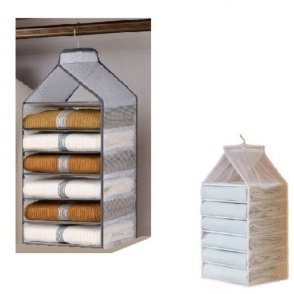 Κρεμαστός οργανωτής ντουλάπας 6 θέσεων OEM