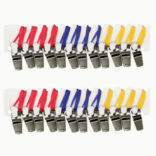 Σφυρίχτρες μεταλλικές, πακέτο 24 τεμάχια OEM