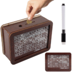 Ξύλινος κουμπαράς κουτί με μαρκαδόρο DIY OEM