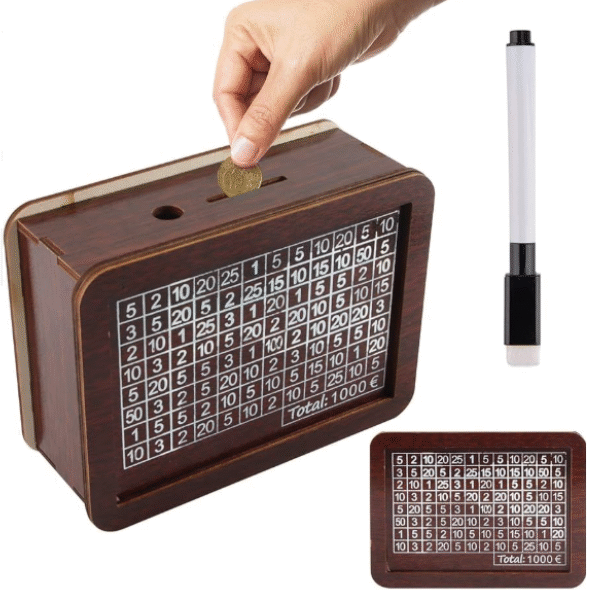 Ξύλινος κουμπαράς κουτί με μαρκαδόρο DIY OEM