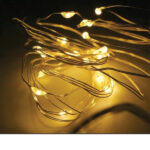 Σετ 20 θερμά λευκά λαμπάκια LED μπαταρίας [00001485]