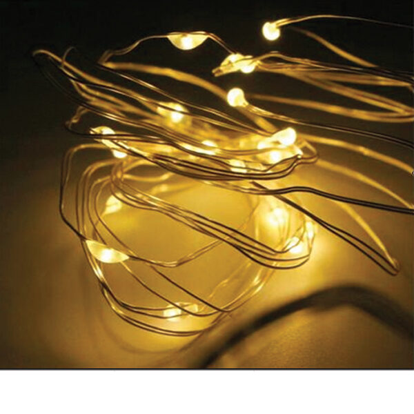 Σετ 20 θερμά λευκά λαμπάκια LED μπαταρίας [00001485]