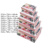 Σετ 10 χάρτινα παραλληλόγραμα κουτιά αποθήκευσης [00001593]