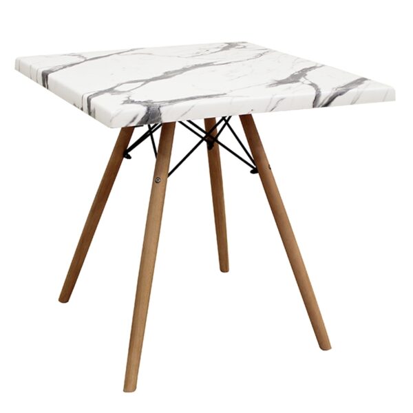 RANDY WERZALIT 70Χ70Χ73εκ. ΜΑΡΜΑΡΟ CARRARA